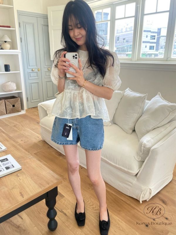 Su10 夏裝 正反兩穿透膚上衣 