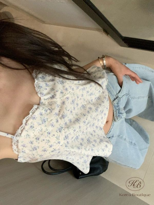 Su82 夏裝 碎花感上衣 