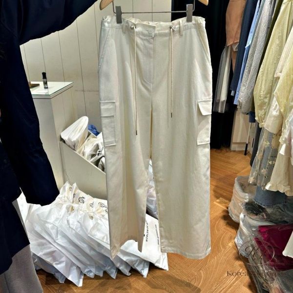 SS351 春季 質感口袋小直筒工裝褲 