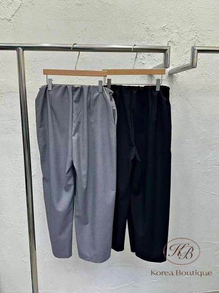 FW3795 秋季 時髦不對稱寬褲 