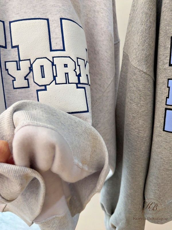 Fw438 冬季 加絨短版衛衣 