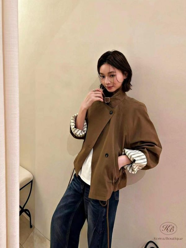FW2660 秋季 內裡也好看的風衣外套 