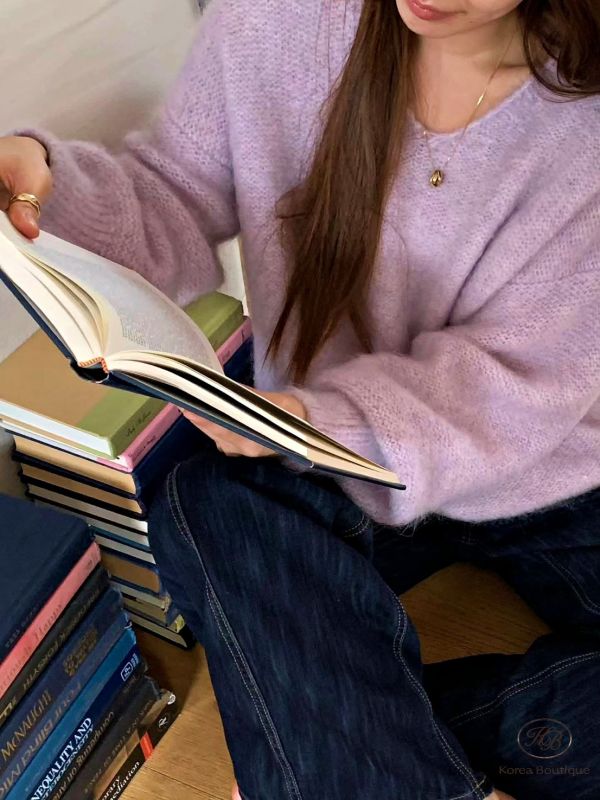 Fw397 秋季 顏色都好好看的v領質感羊毛上衣 