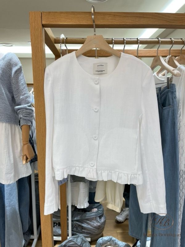 Kr72 夏裝 很好看的亞麻西裝外套 