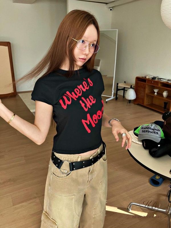 SS200 春季 標語造型的tee 