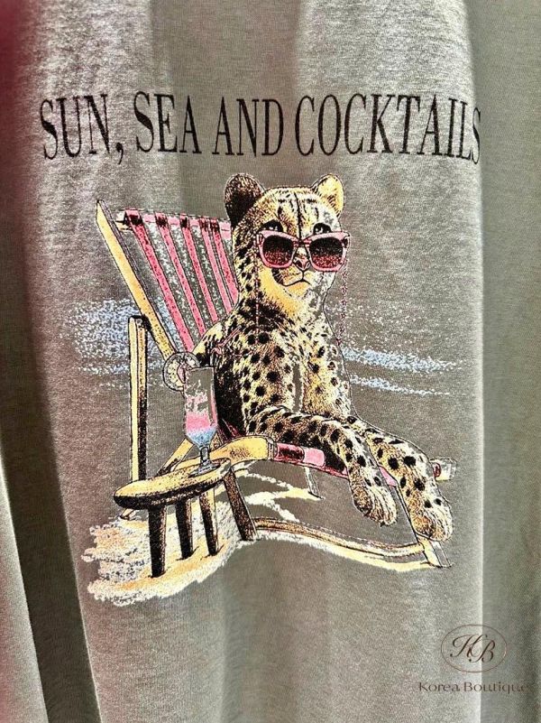 SS370 春季 墨鏡豹豹上衣 