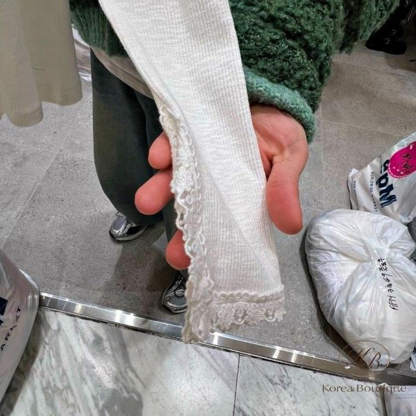 SS210 春季 手袖很美的螺紋上衣 