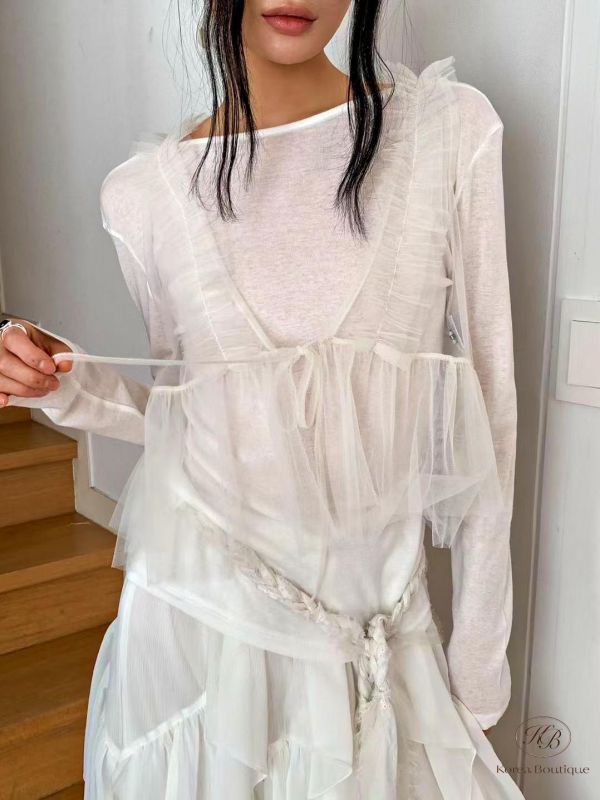 SS198 春季 薄紗背心 