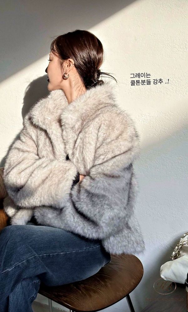 Fw414 秋季 皮草大衣外套 