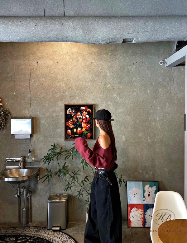 Fw370 秋季 繭型炭黑牛仔褲 