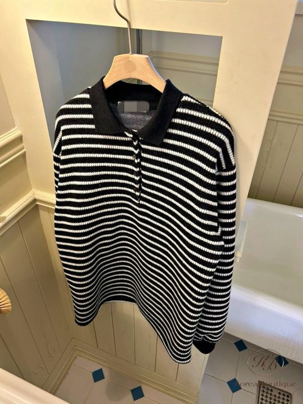 FWKR21 冬季 條紋長版上衣 