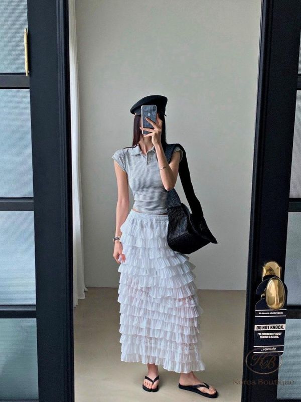 SS431 春季 合身的條紋polo衫 