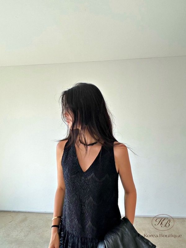 Fw161 秋季 蕾絲背心洋裝 