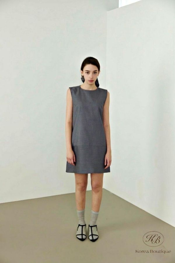 SS441 春季 條紋西裝背心洋裝 