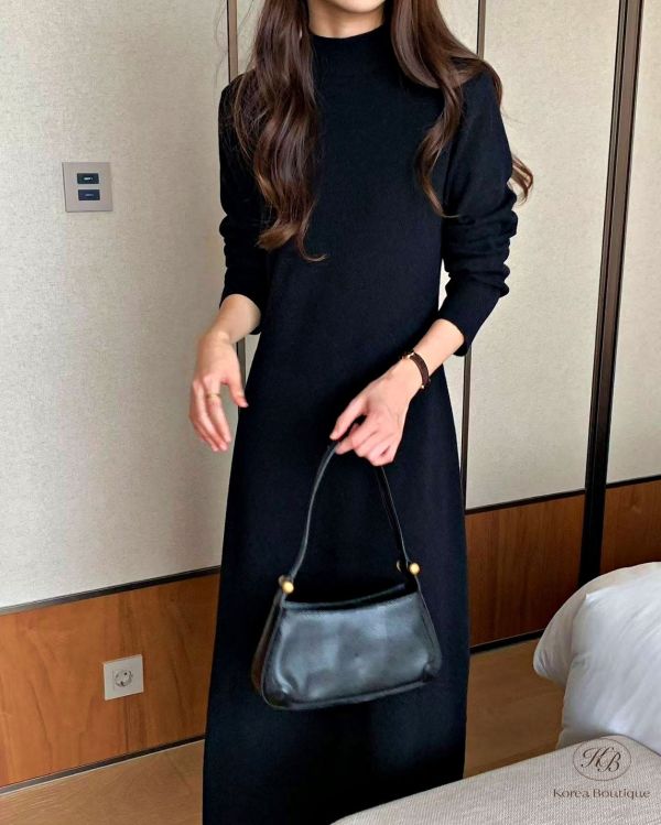 Fw398 秋季 質感連身針織洋裝 