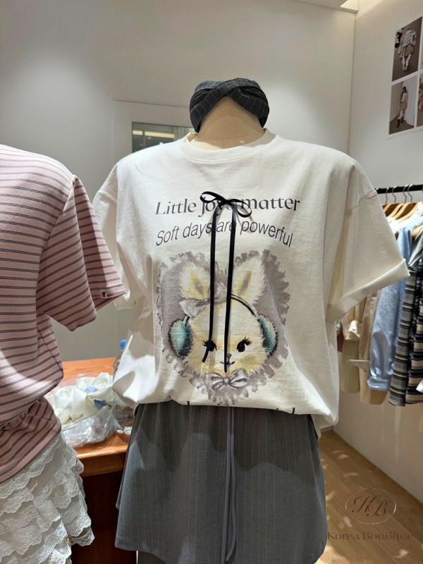 SS146 春季 兔兔立體蝴蝶結上衣 