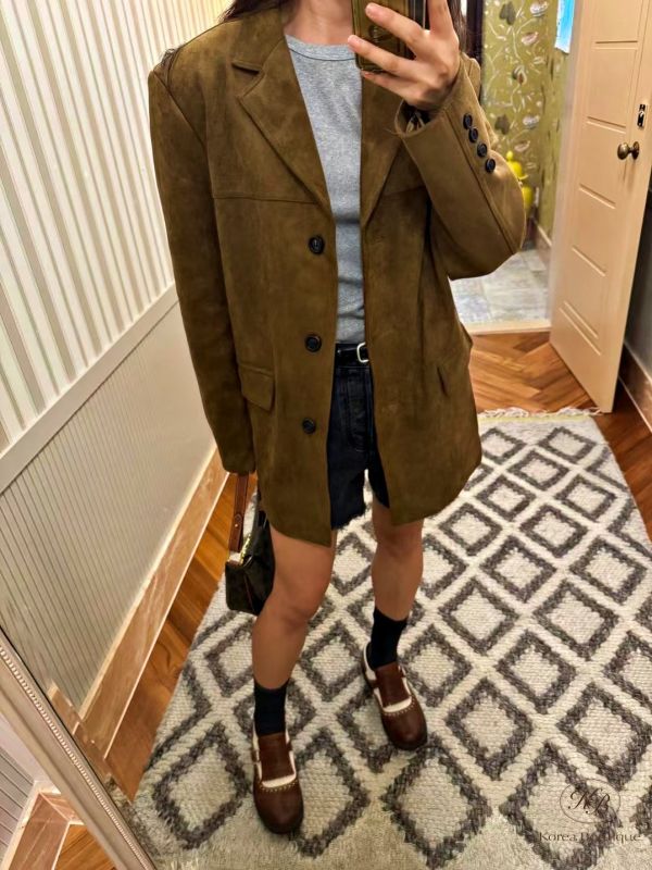 Fw120 秋季 幫大家找到好看的麂皮西裝外套 