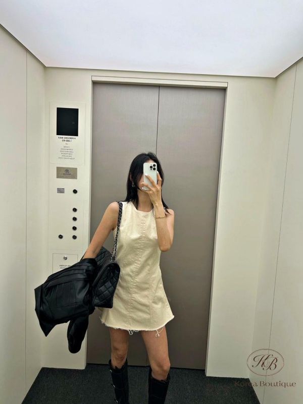 SS181 春季 丹寧背心洋裝 