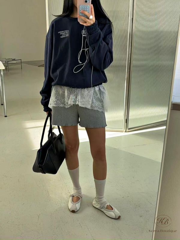 SS112 春季 造型字母束口衛衣 