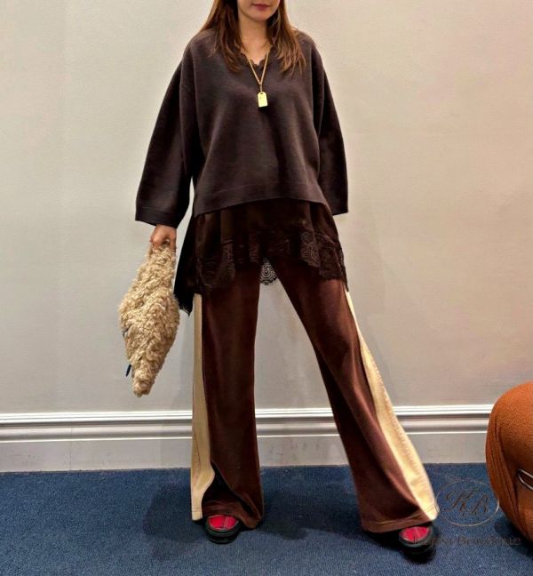 Fw452 冬季 絨布花樣運動套裝 