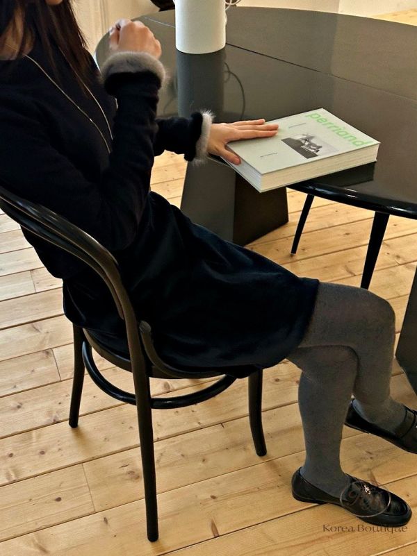 Fw461 冬季 毛毛手袖上衣 