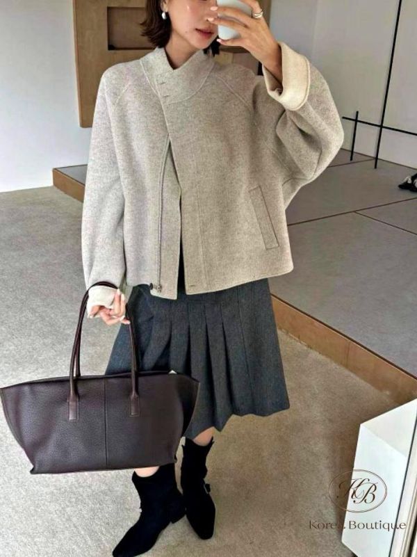 FW2778 秋季 手袖反折有可愛顏色的大衣 
