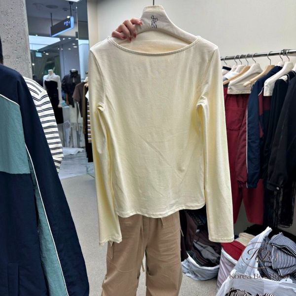 Fw259 秋季 大圓領上衣 今年要有的芥末綠 