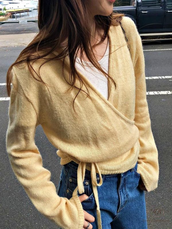 SS159 春季 連帽綁帶開衫 