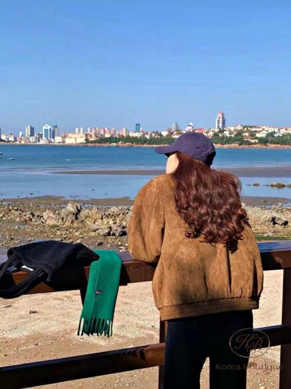 FW3850 秋季 簡約麂皮夾克外套 