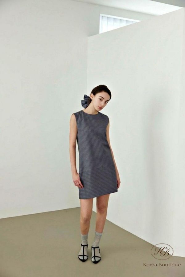 SS441 春季 條紋西裝背心洋裝 