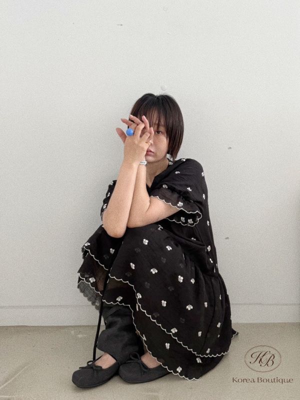 Su58 夏裝 棉麻民俗圖案洋裝 