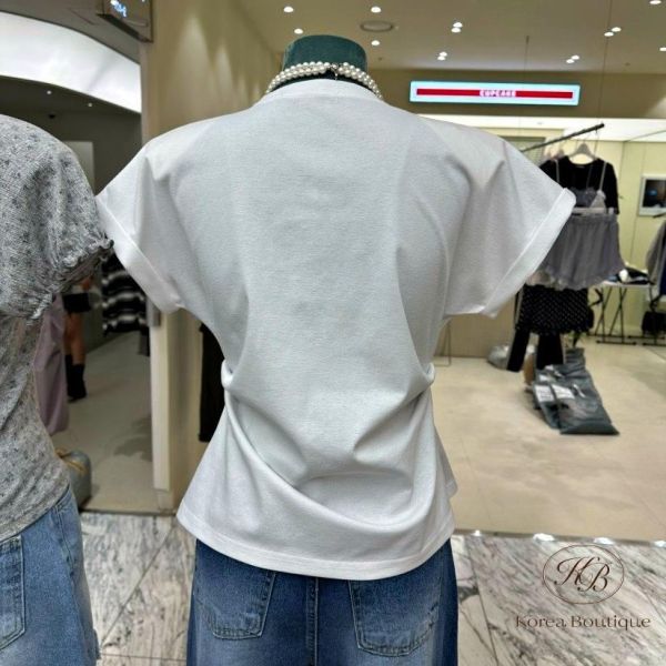 SS408 春季 造型腰身素tee 