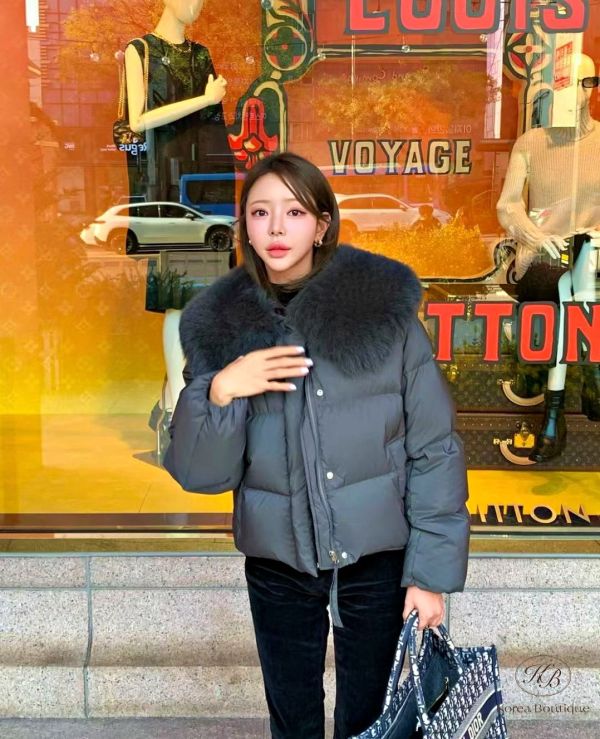 Fw380 秋季 千金小姐姐羽絨外套 狐狸毛鵝絨 