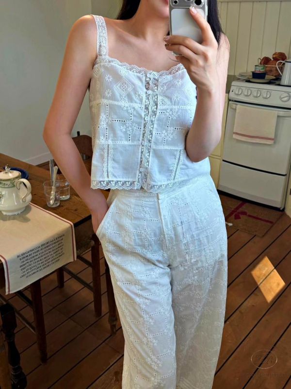 SS548 夏季 超美布蕾絲背心套 
