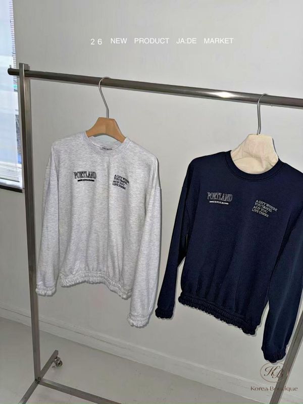 SS112 春季 造型字母束口衛衣 