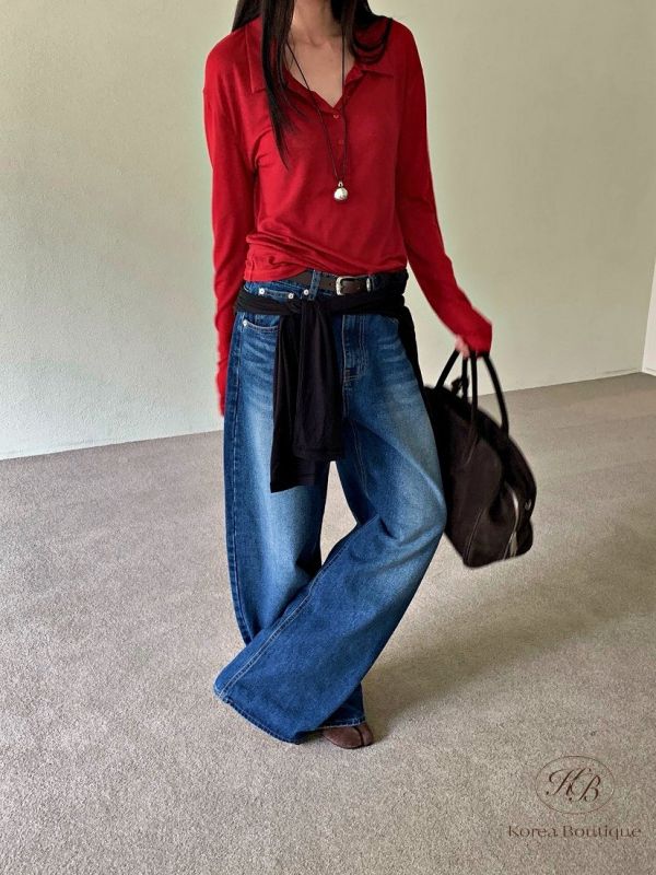 Fw214 秋季 彈性polo衫 