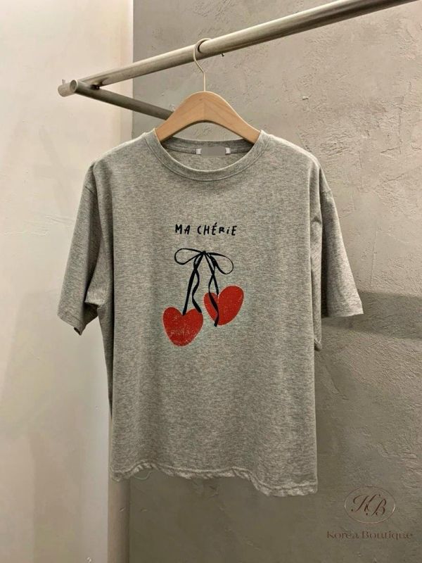 SS386 春季 櫻桃蝴蝶結上衣 