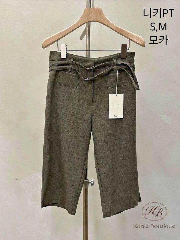 FW2729 秋季 好好看的褲頭巴倫褲 