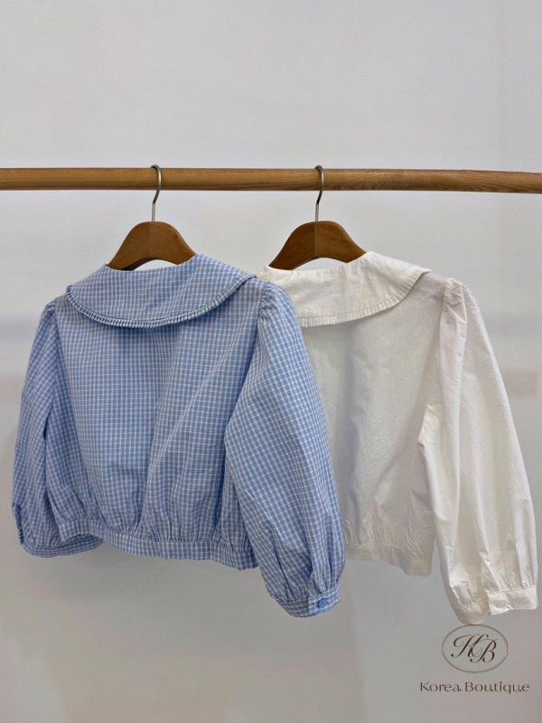 SS331 春季 可愛圓領襯衫套裝 