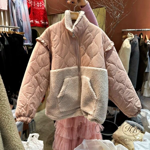 FWKR108 冬季 鋪棉外套 羊羔毛 