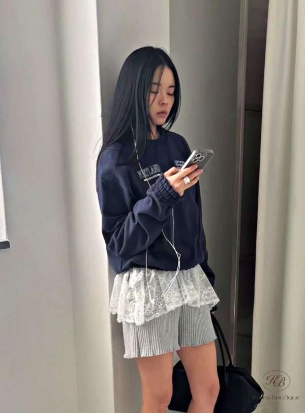 SS112 春季 造型字母束口衛衣 