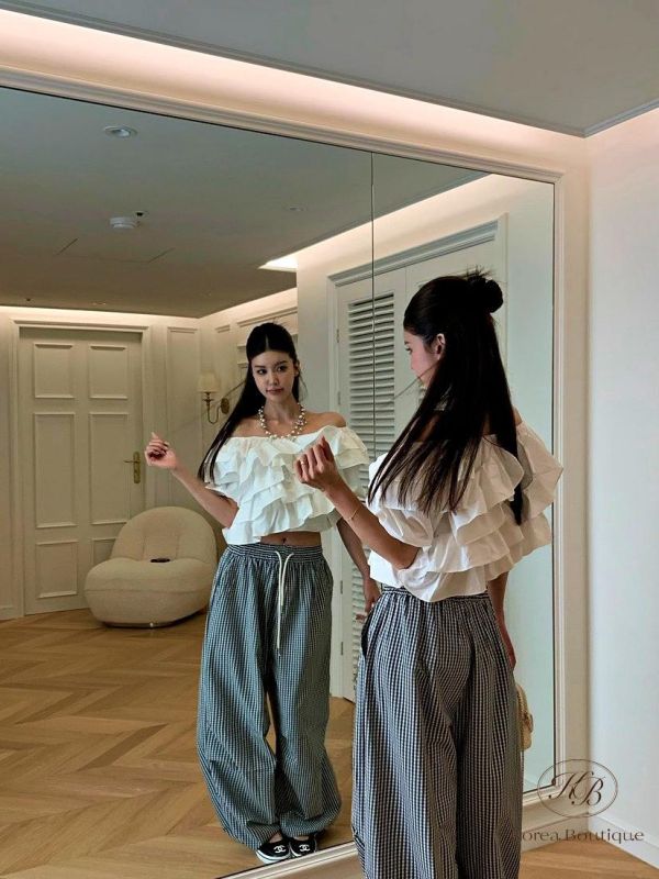 SS372 春季 格紋工作褲 