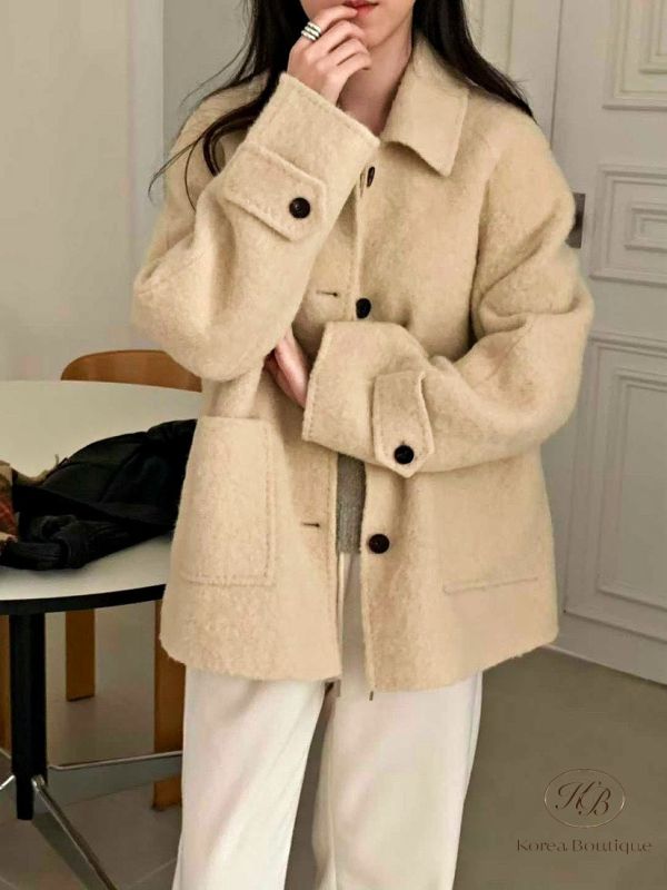 Fw494 冬季 QQ毛質感羊毛大衣 