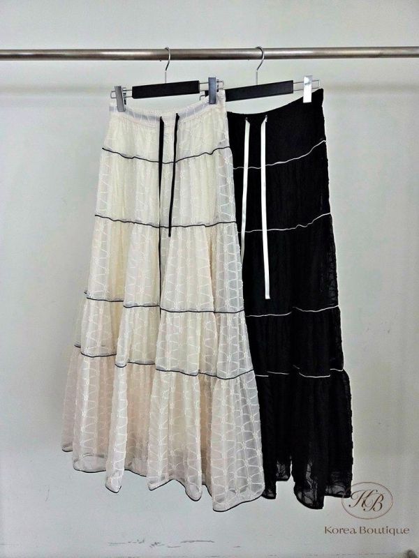 SS465 春季 重工蕾絲半身裙 