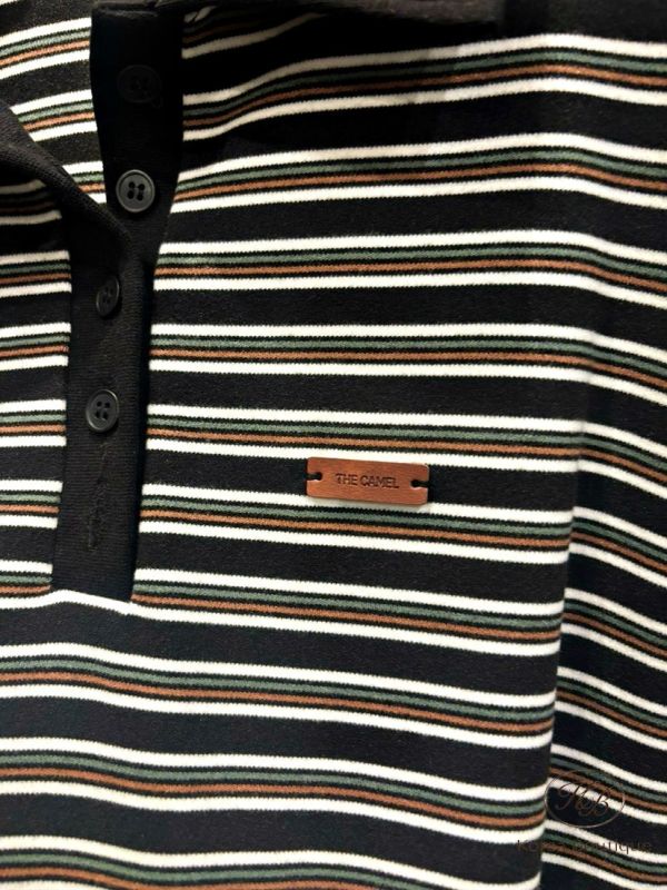 Fw284 秋季 條紋厚磅polo杉 