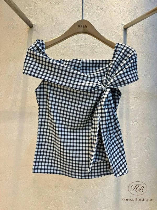 SS356 春季 蝴蝶結造型上衣 