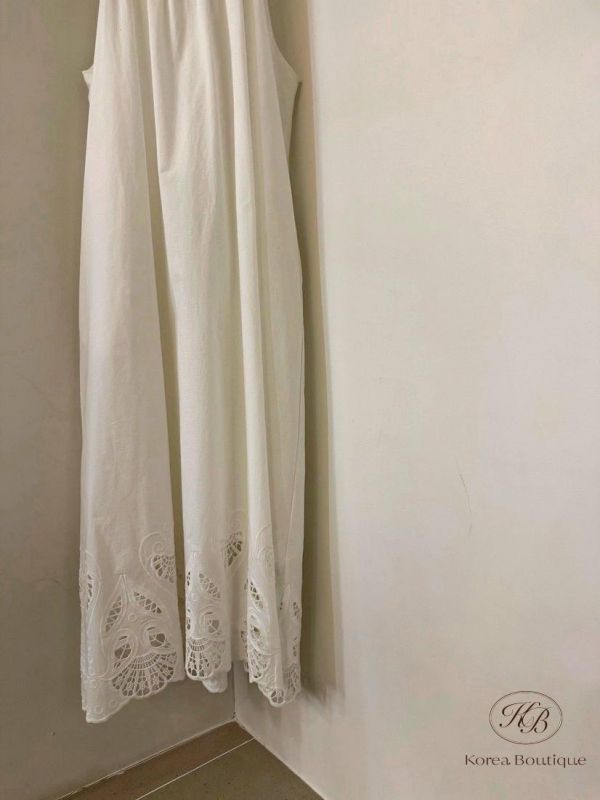 SS558 夏季 好美的雕花下擺洋裝 