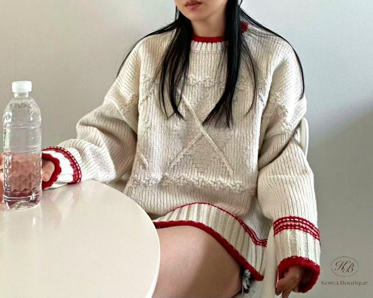 SS03 冬季 車線小巧思的針織衫 