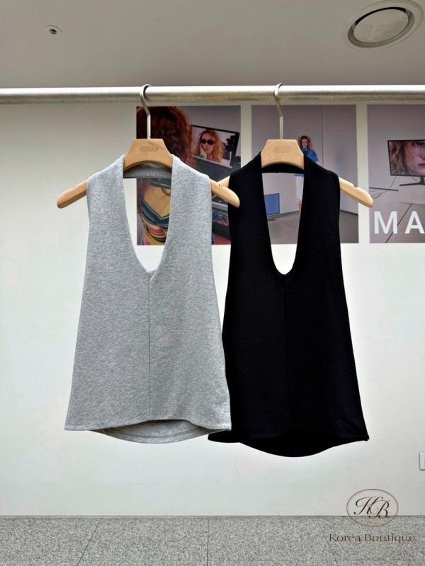 SS300 春季 棉質繞脖背心 