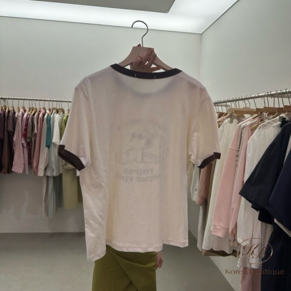 Kr43 夏裝 SNOOPY放鬆一下撞色Tee 